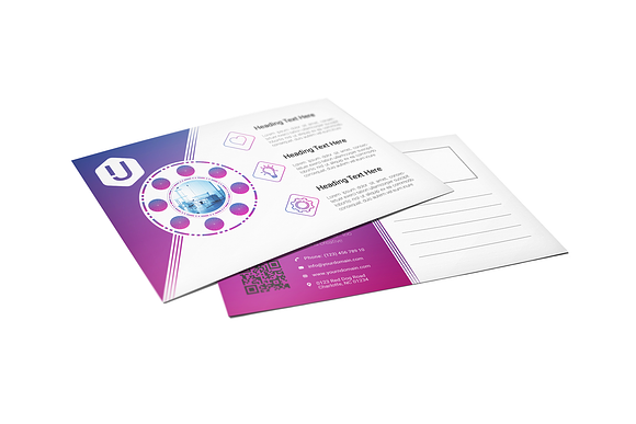 Postcard Template in Card Templates - product preview 1