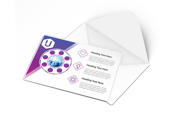 Postcard Template in Card Templates - product preview 3