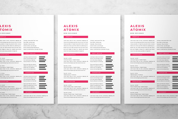 Professional Resume & Cover Letter 3 in Resume Templates - product preview 1
