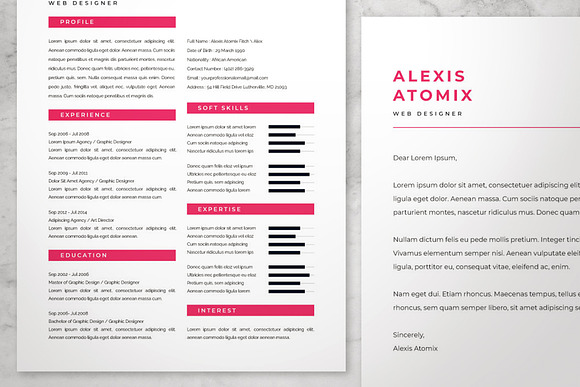 Professional Resume & Cover Letter 3 in Resume Templates - product preview 3