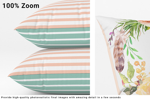 Throw Pillows Mockup Set in Print Mockups - product preview 2