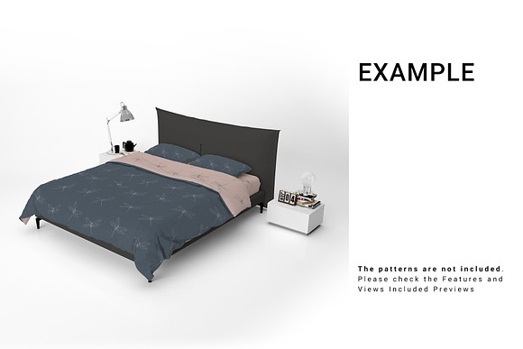 Bed Linen Mockup Set in Print Mockups - product preview 3