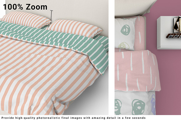 Bed Linen Mockup Set in Print Mockups - product preview 12