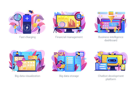 Technology concept illustrations in UI Kits and Libraries - product preview 8