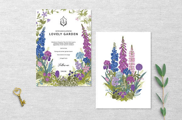 Lovely Garden in Illustrations - product preview 5