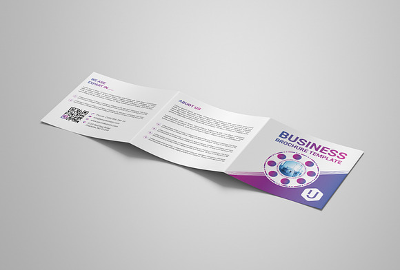 Square Trifold Brochure in Brochure Templates - product preview 3