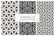 Triangles. Seamless Patterns Set 6