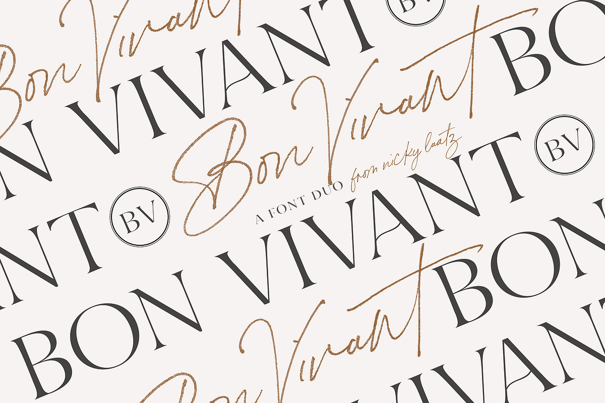 Bon Vivant Collection in Display Fonts - product preview 8