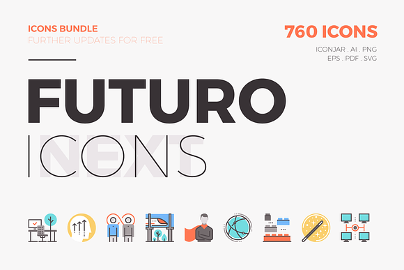 Futuro Next Icons Bundle in Server Icons - product preview 12