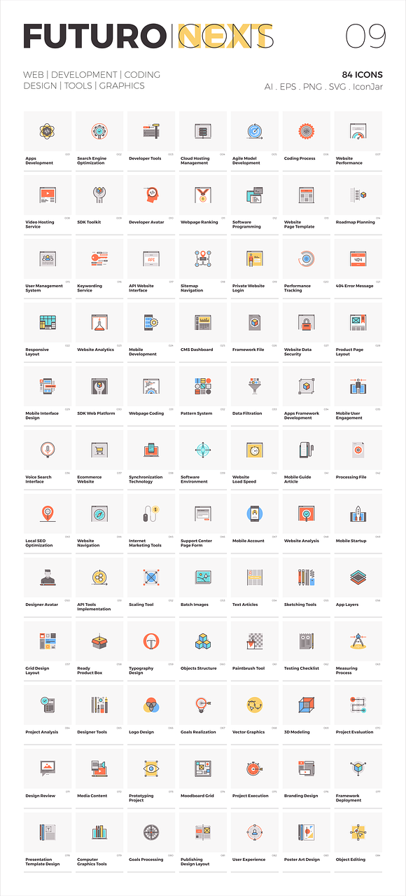 Futuro Next Icons Bundle in Server Icons - product preview 13