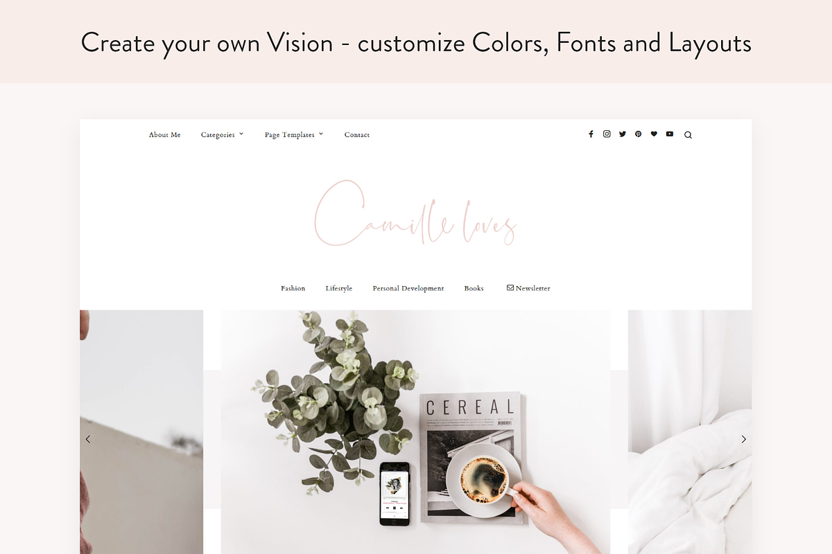 Minimal Blog Theme - Camille in WordPress Blog Themes - product preview 8