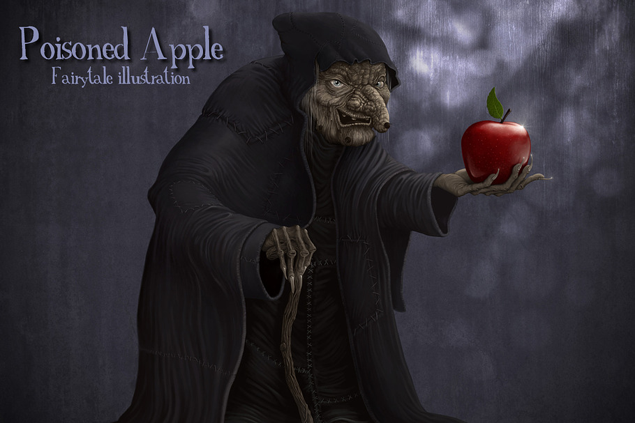 Poisoned apple in Illustrations - product preview 8