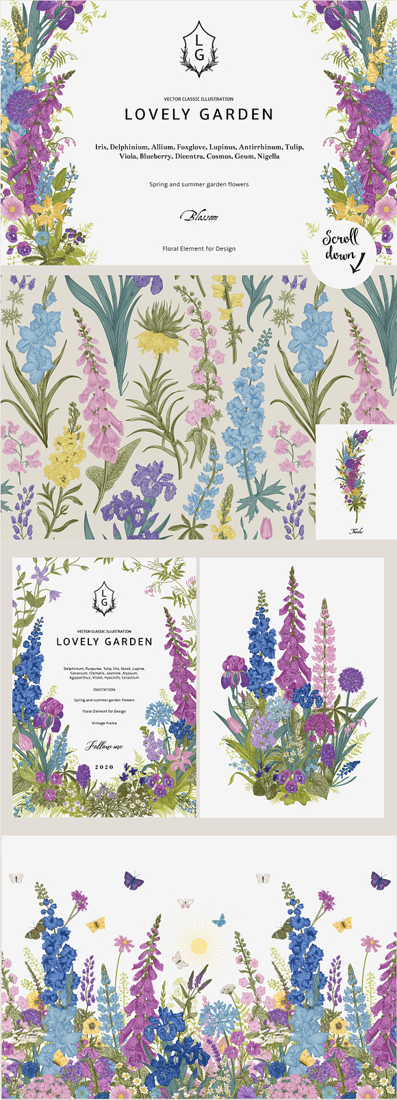 Lovely Garden in Illustrations - product preview 7