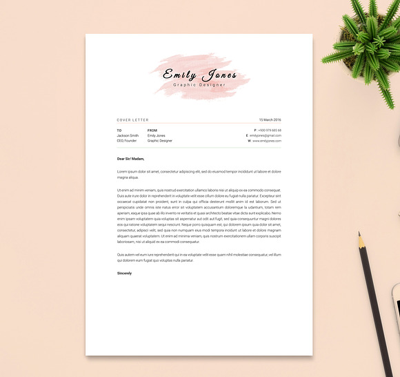2 Page Resume & CoverLetter Template in Resume Templates - product preview 1