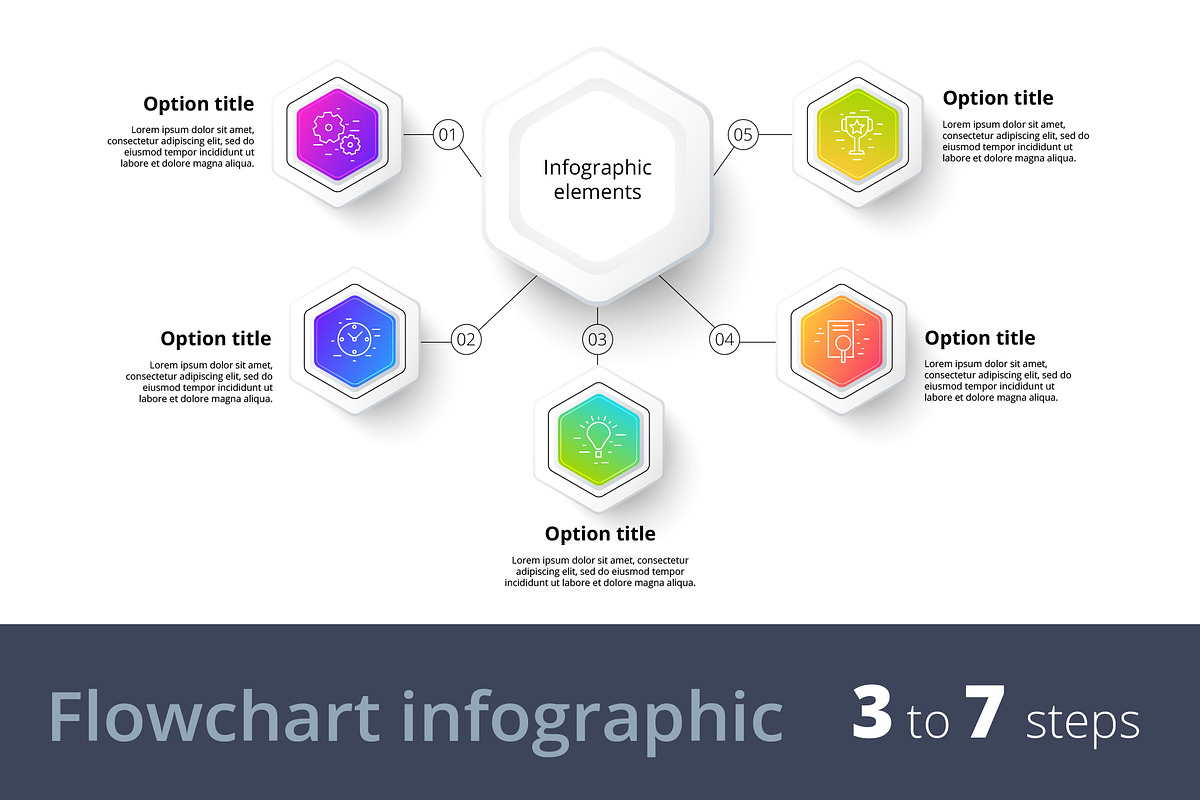 3-to-7 Step Infographics in Web Elements - product preview 8