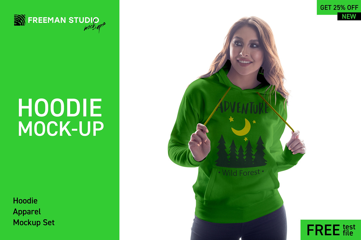 Hoodie Mock-Up Set in Product Mockups - product preview 8