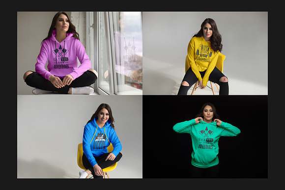 Hoodie Mock-Up Set in Product Mockups - product preview 9