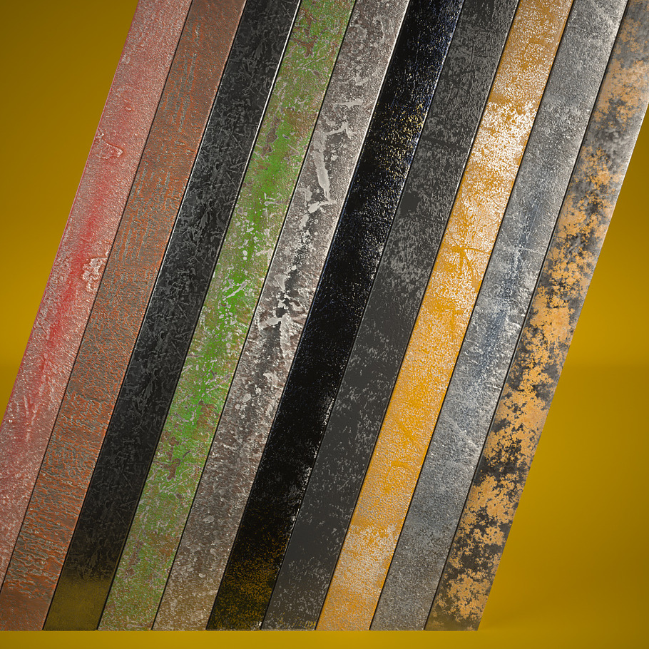 10 Grunge Metal Mats for C4D Octane in Textures & Materials - product preview 10
