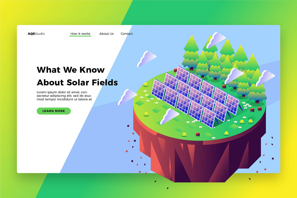Solar Fields - Banner & Landing Page in Web Elements - product preview 8