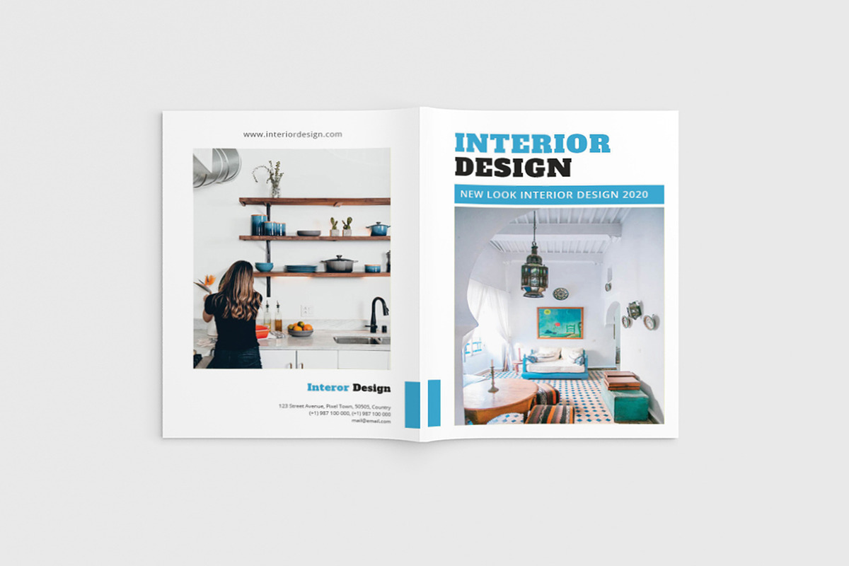 Fancy Interior Brochure in Brochure Templates - product preview 8