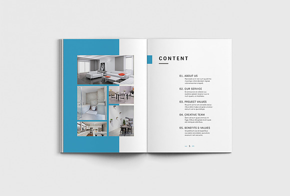 Fancy Interior Brochure in Brochure Templates - product preview 3