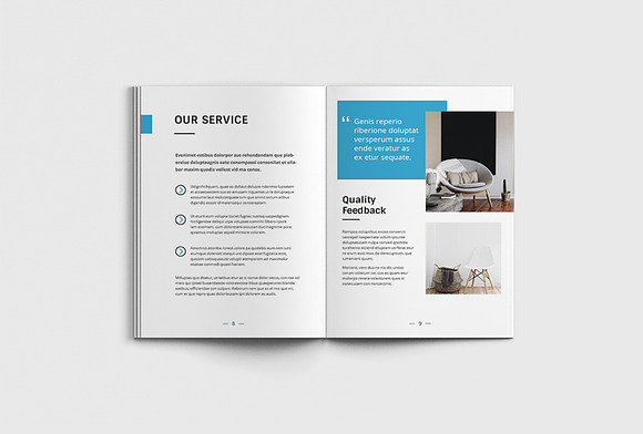 Fancy Interior Brochure in Brochure Templates - product preview 5