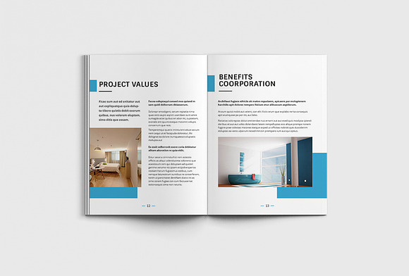 Fancy Interior Brochure in Brochure Templates - product preview 7