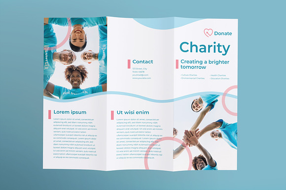 Charity Brochure Trifold in Brochure Templates - product preview 1