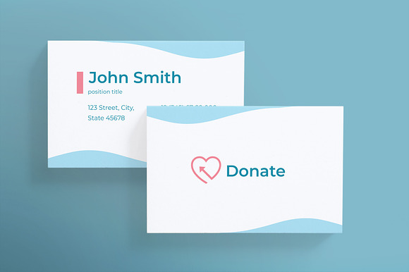 Charity Business Card in Business Card Templates - product preview 1