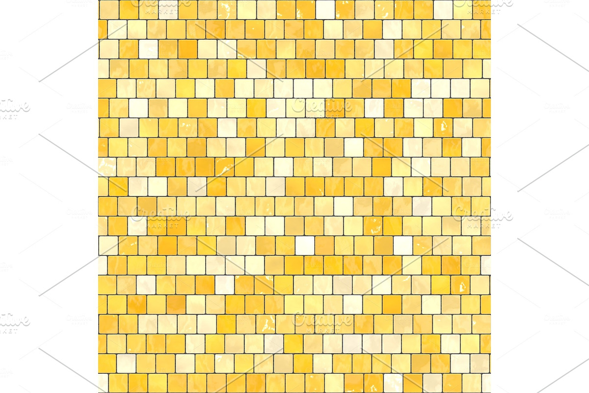 ceramic yellow orange mosaic in Textures - product preview 8