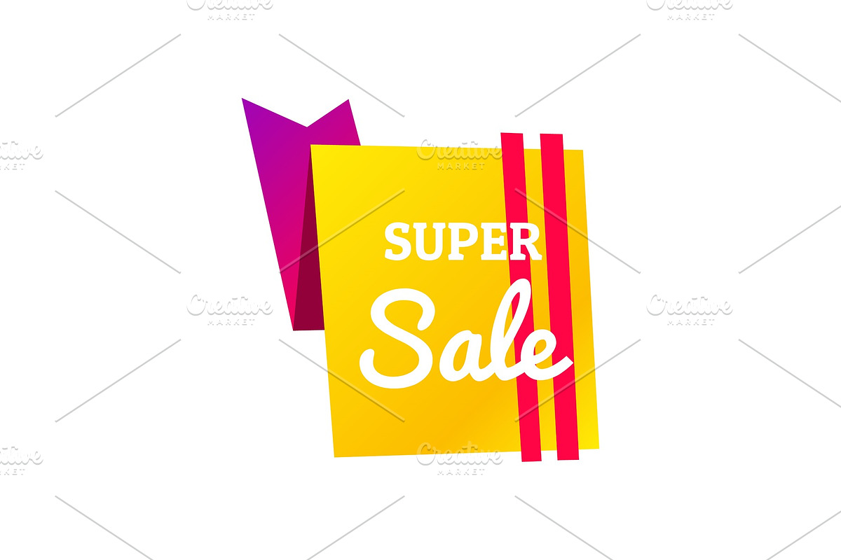 Sale banner template design in Textures - product preview 8