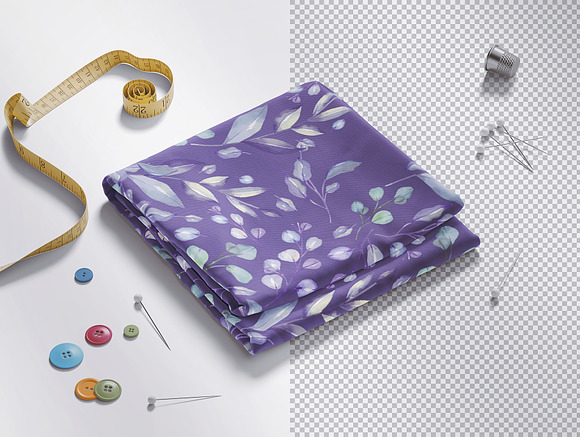 Folded Fabric Mock-up in Print Mockups - product preview 5