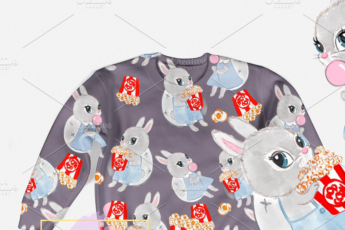 rabbits in Patterns - product preview 8