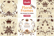 Collect Grunge Floral Frames