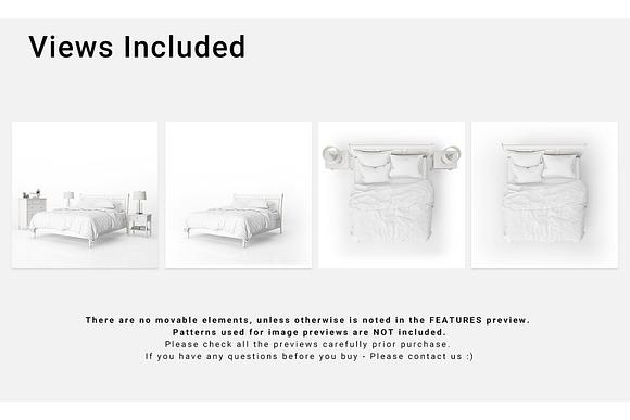 Bed Linens Mockup Set in Product Mockups - product preview 1