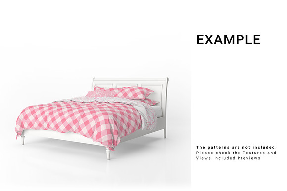 Bed Linens Mockup Set in Product Mockups - product preview 3