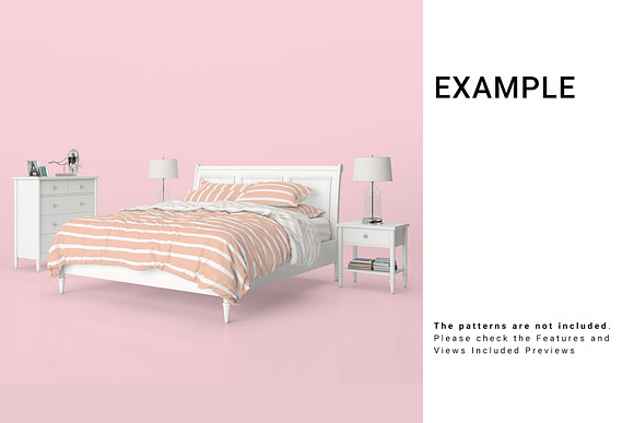 Bed Linens Mockup Set in Product Mockups - product preview 4