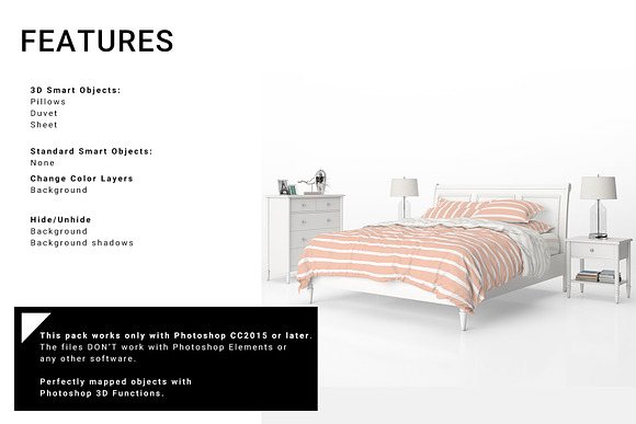 Bed Linens Mockup Set in Product Mockups - product preview 5