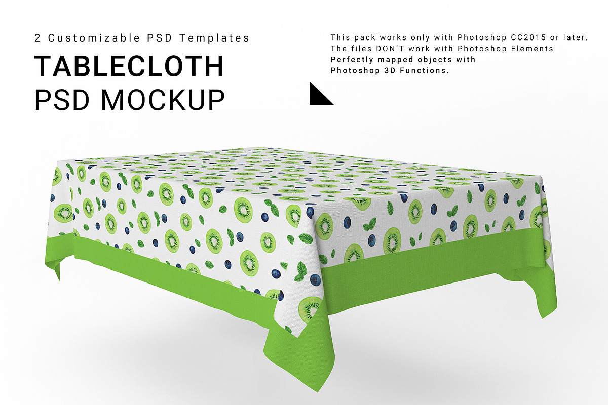 Square Tablecloth Set in Product Mockups - product preview 8