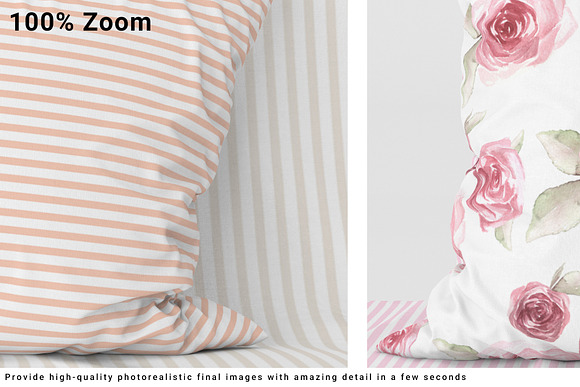 Throw Pillow and Fabric Set in Product Mockups - product preview 3