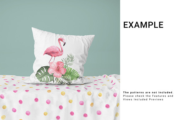 Throw Pillow and Fabric Set in Product Mockups - product preview 6