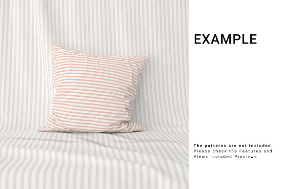 Throw Pillow and Fabric Set in Product Mockups - product preview 10