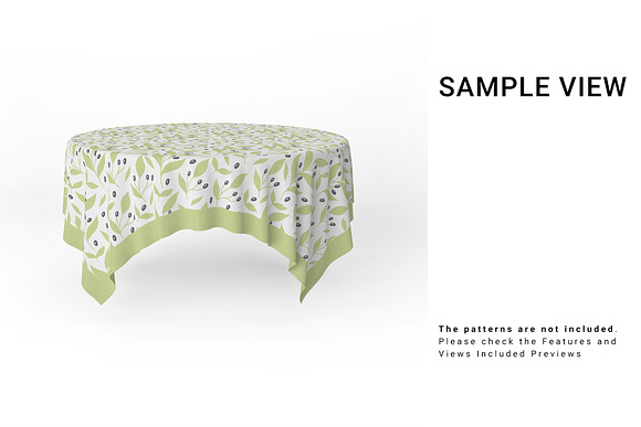 Tablecloth Set in Product Mockups - product preview 3