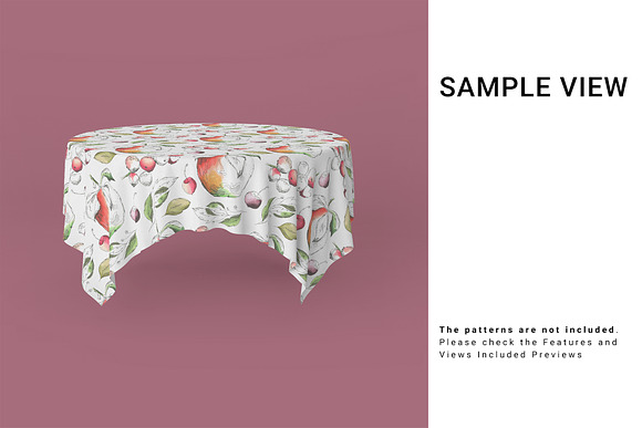 Tablecloth Set in Product Mockups - product preview 5
