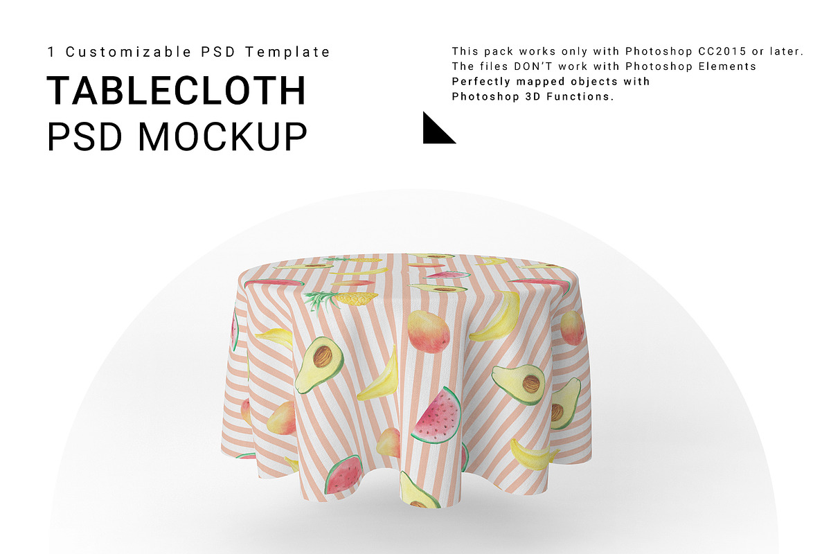 Round Tablecloth in Product Mockups - product preview 8