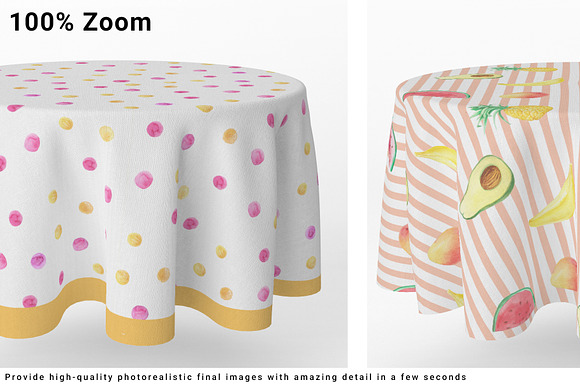 Round Tablecloth in Product Mockups - product preview 6