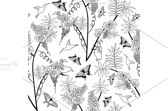 5 Seamless Floral Patterns in Patterns - product preview 2