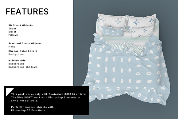 Bed Linens Mockup Set in Product Mockups - product preview 7