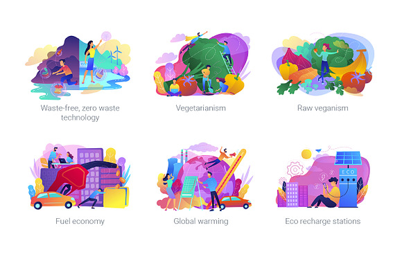 Ecology concept illustrations in UI Kits and Libraries - product preview 5