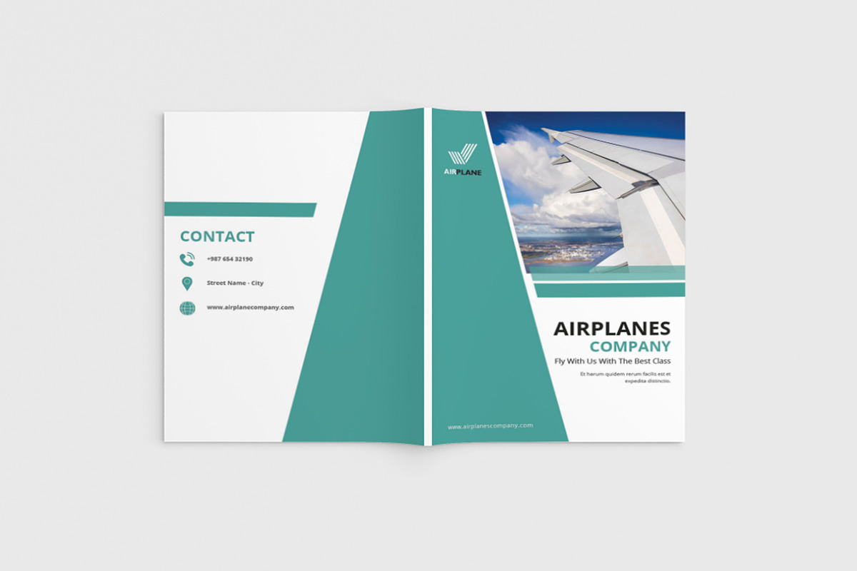 Jetcore - A4 Airlines Brochure in Brochure Templates - product preview 8